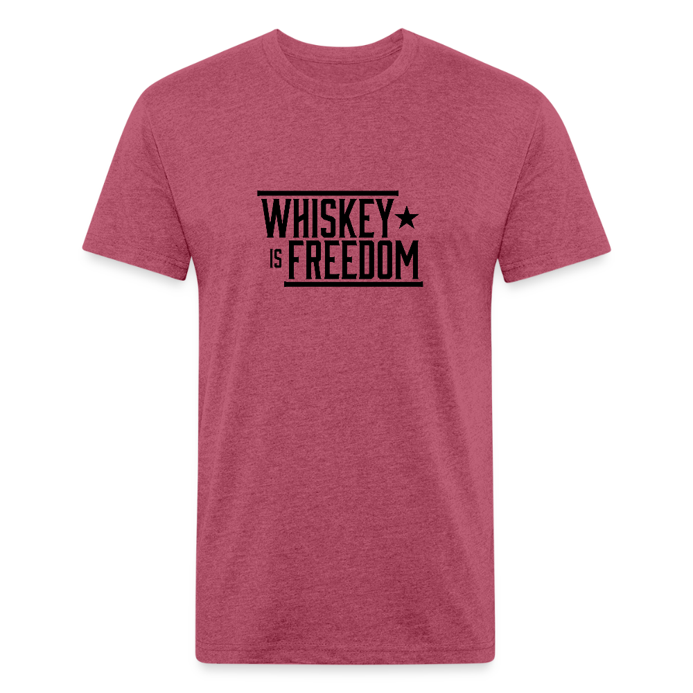 Whiskey is Freedom | Men's Tee - heather burgundy