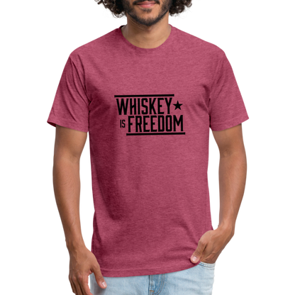 Whiskey is Freedom | Men's Tee - heather burgundy