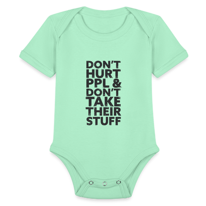 Don't Hurt People | Baby Onesie - light mint