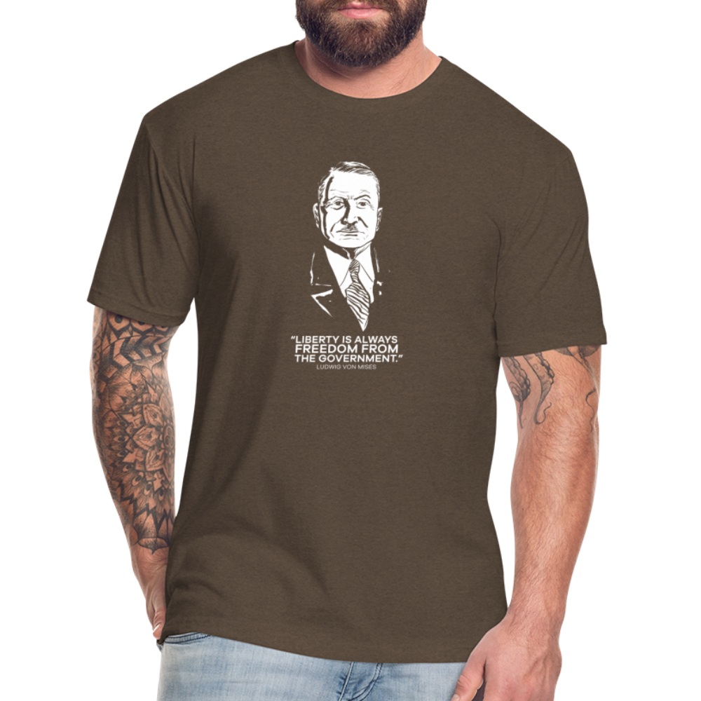 Ludwig von Mises Quote | Men's Tee - heather espresso