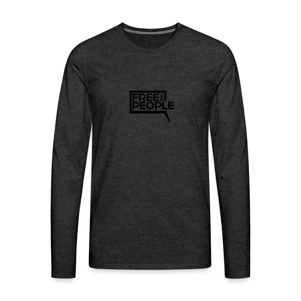 Free the People | Men's Long Sleeve Tee - charcoal grey