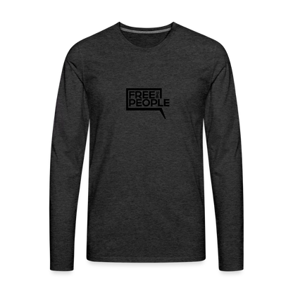 Free the People | Men's Long Sleeve Tee - charcoal grey
