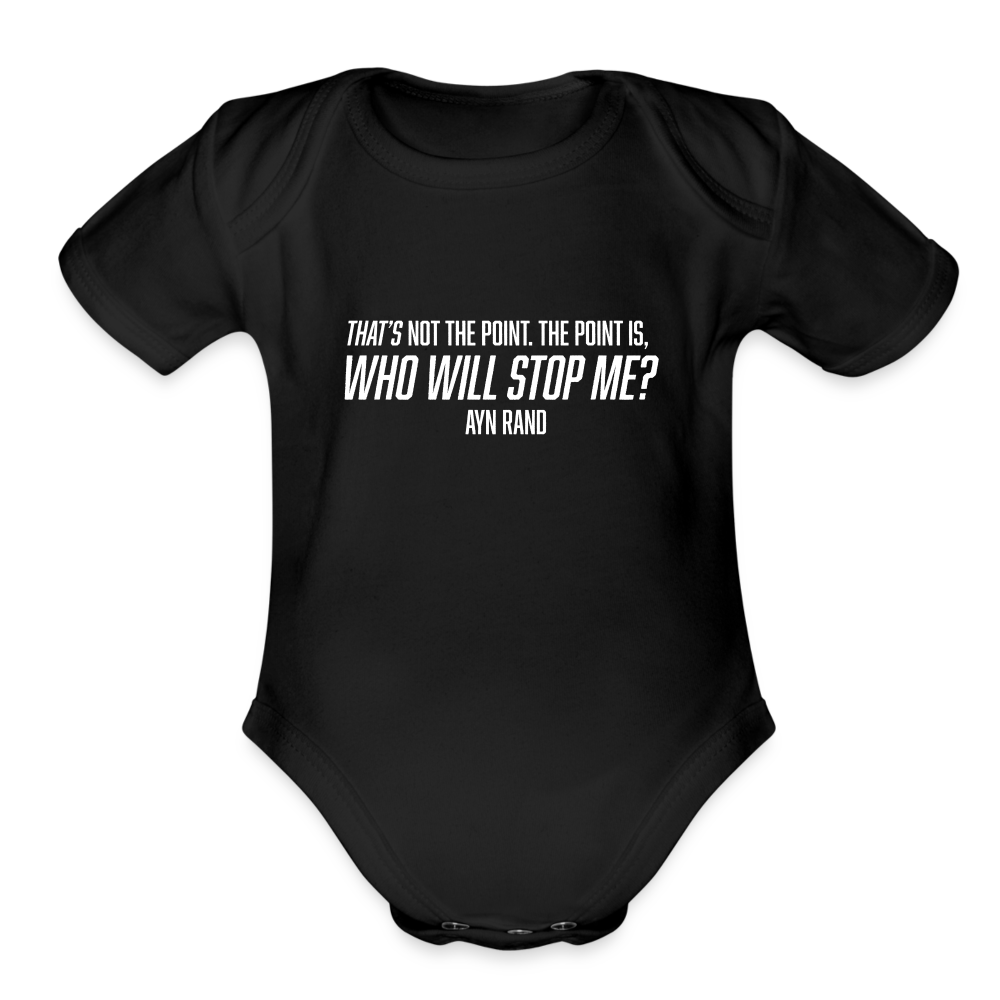 Ayn Rand Quote | Baby Onesie - black