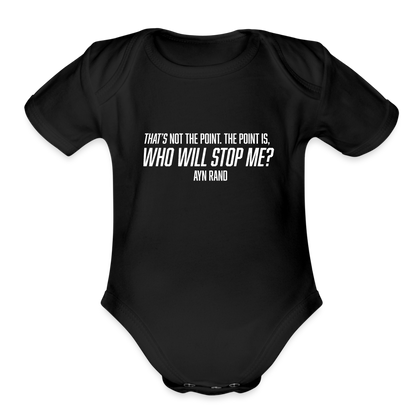 Ayn Rand Quote | Baby Onesie - black