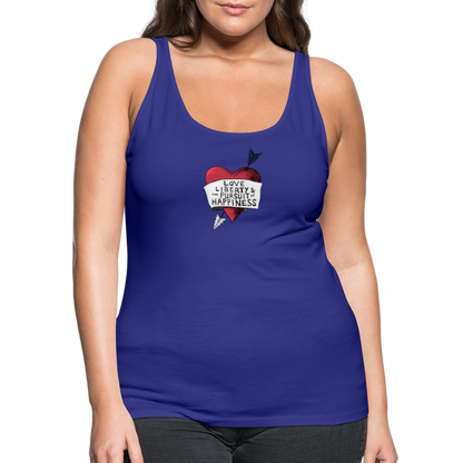 Love, Liberty | Women's Tank - royal blue