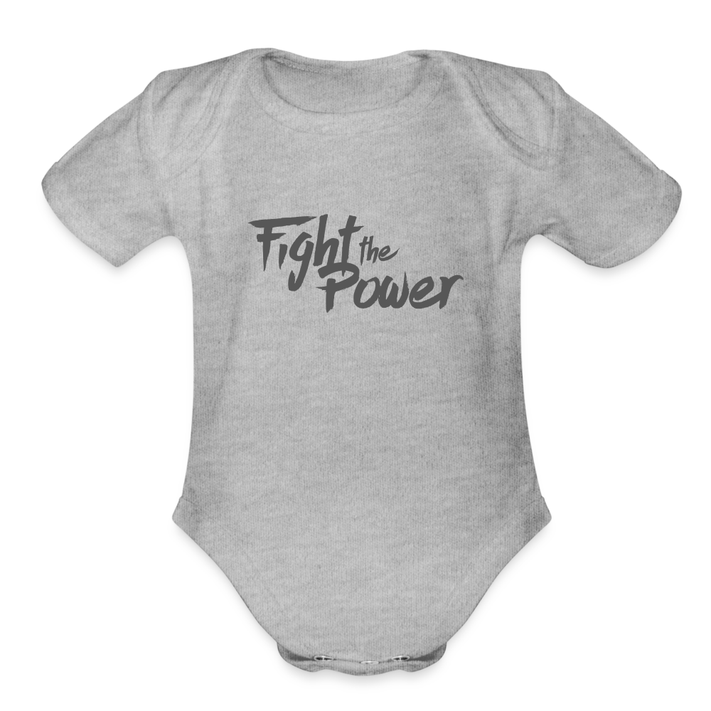 Fight the Power | Baby Onesie - heather grey