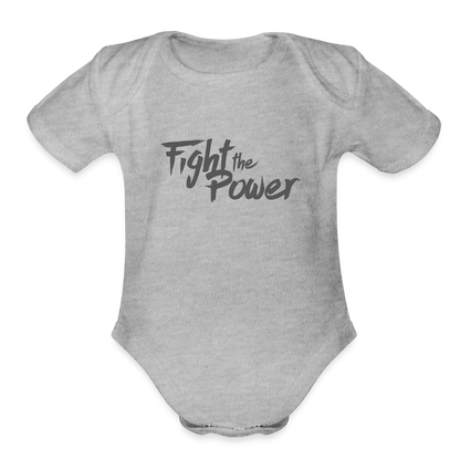 Fight the Power | Baby Onesie - heather grey