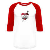 Love, Liberty | Baseball Tee - white/red