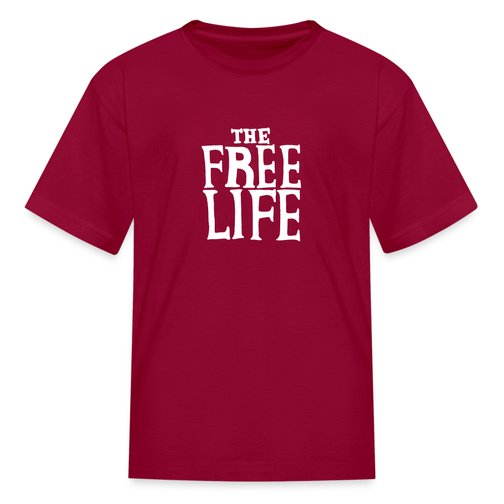 The Free Life | Youth Tee - dark red