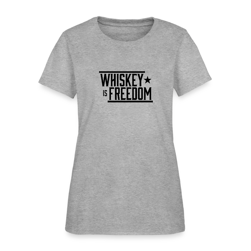 Whiskey is Freedom | Women's Tee - heather gray