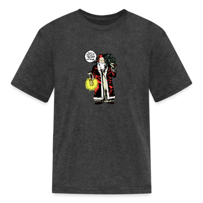 2021 Santa | Youth Tee - heather black
