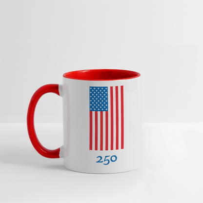 Spirit of '76 Coffee Mug - white/red
