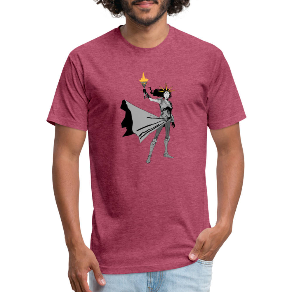 Liberty Hero | Men's Tee - heather burgundy