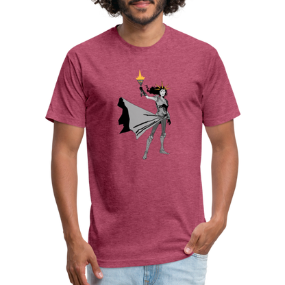 Liberty Hero | Men's Tee - heather burgundy