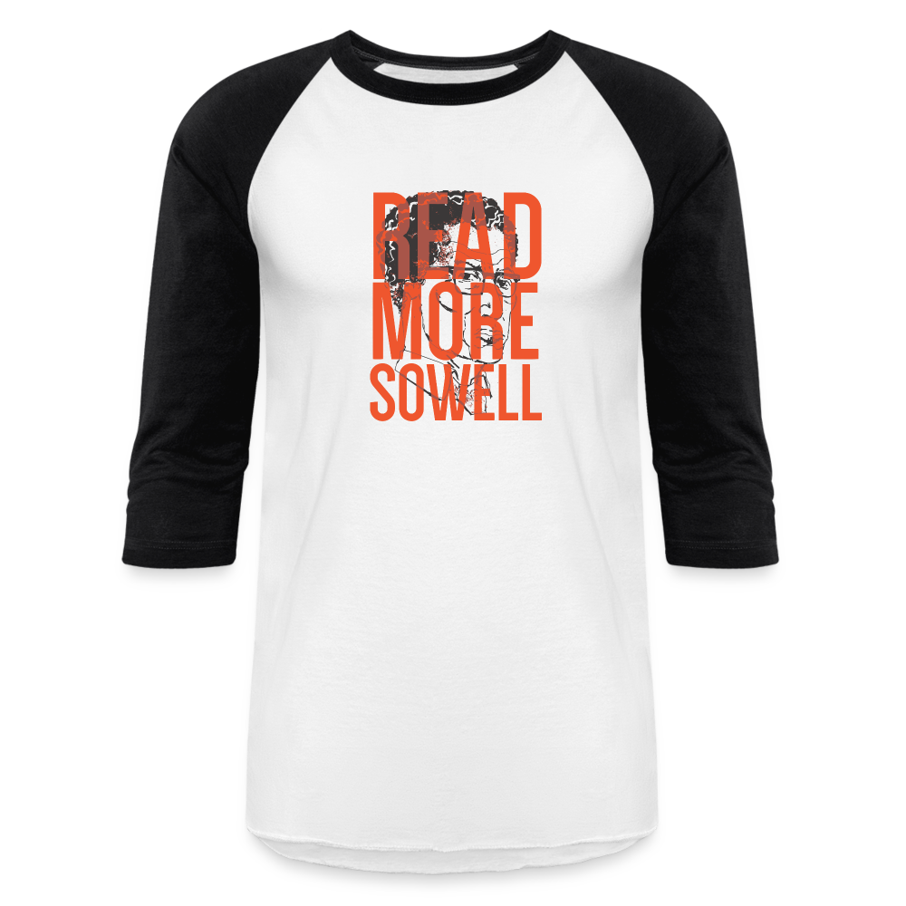 Read More Sowell | Baseball Tee - white/black