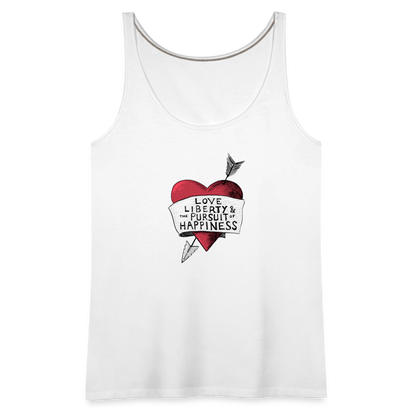 Love, Liberty | Women's Tank - white