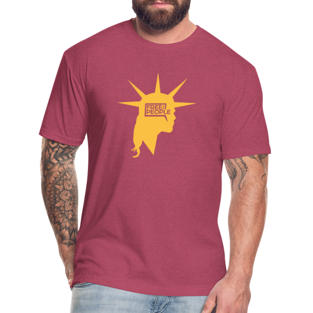 Liberty Head | Men's Tee - heather burgundy