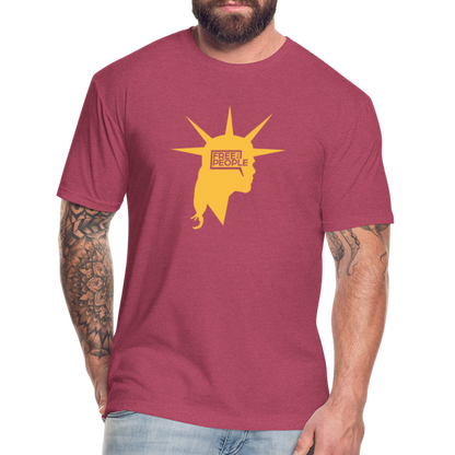 Liberty Head | Men's Tee - heather burgundy