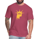 Liberty Head | Men's Tee - heather burgundy