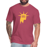 Liberty Head | Men's Tee - heather burgundy