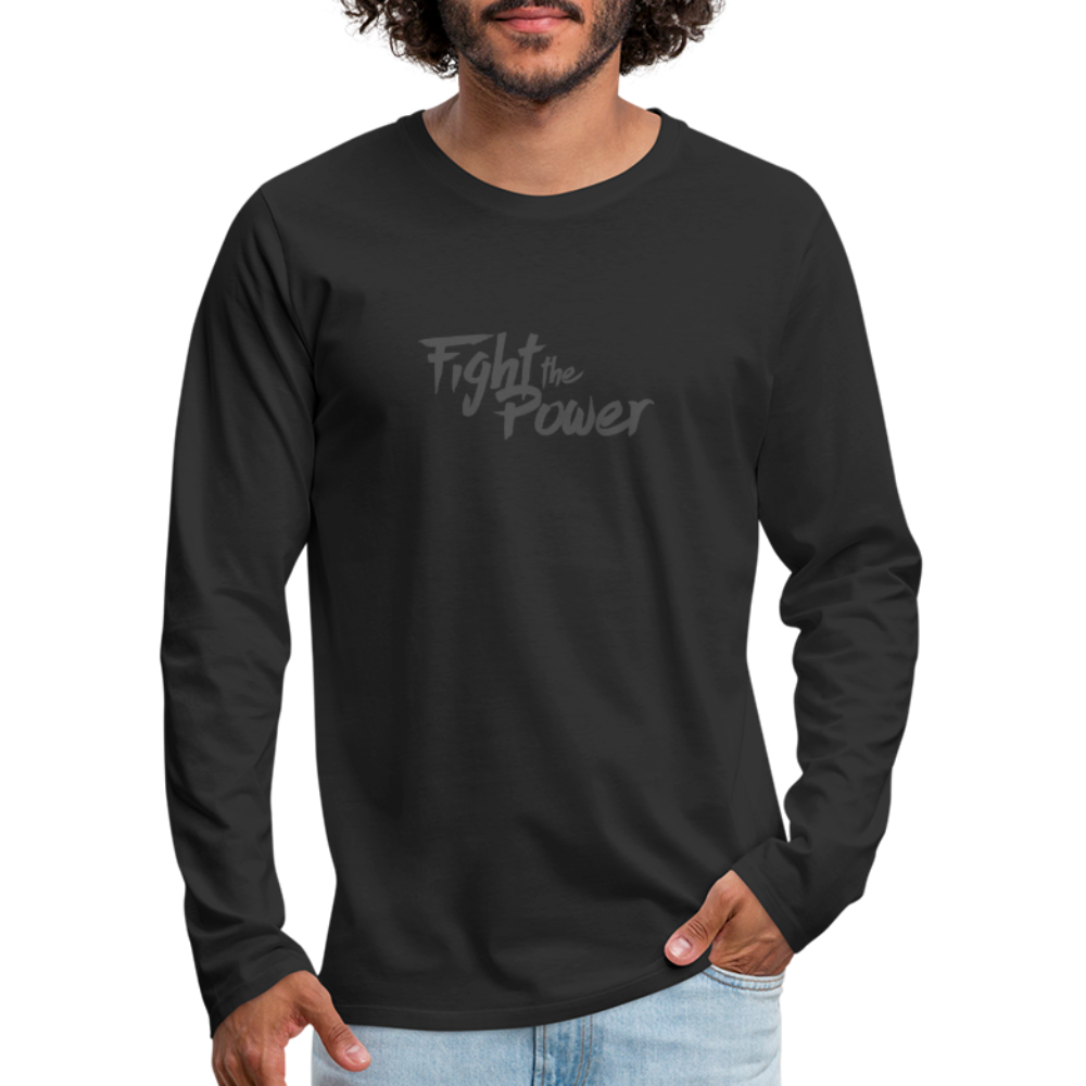 Fight the Power | Men's Long Sleeve Tee - black