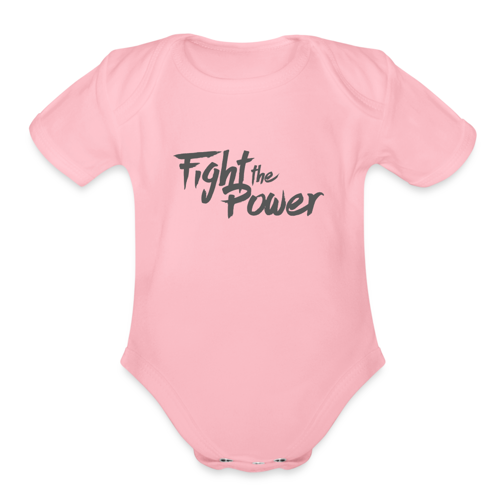 Fight the Power | Baby Onesie - light pink