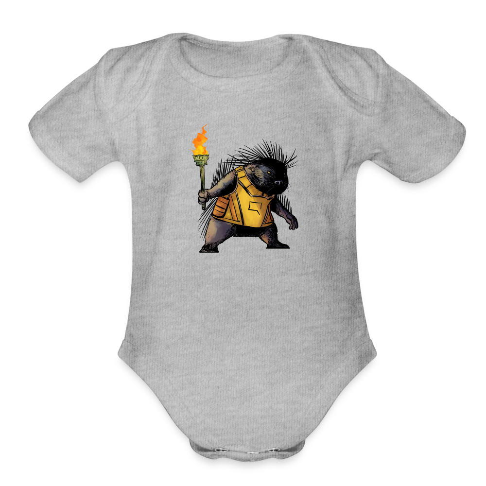 Free the Porcupine | Baby Onesie - heather grey