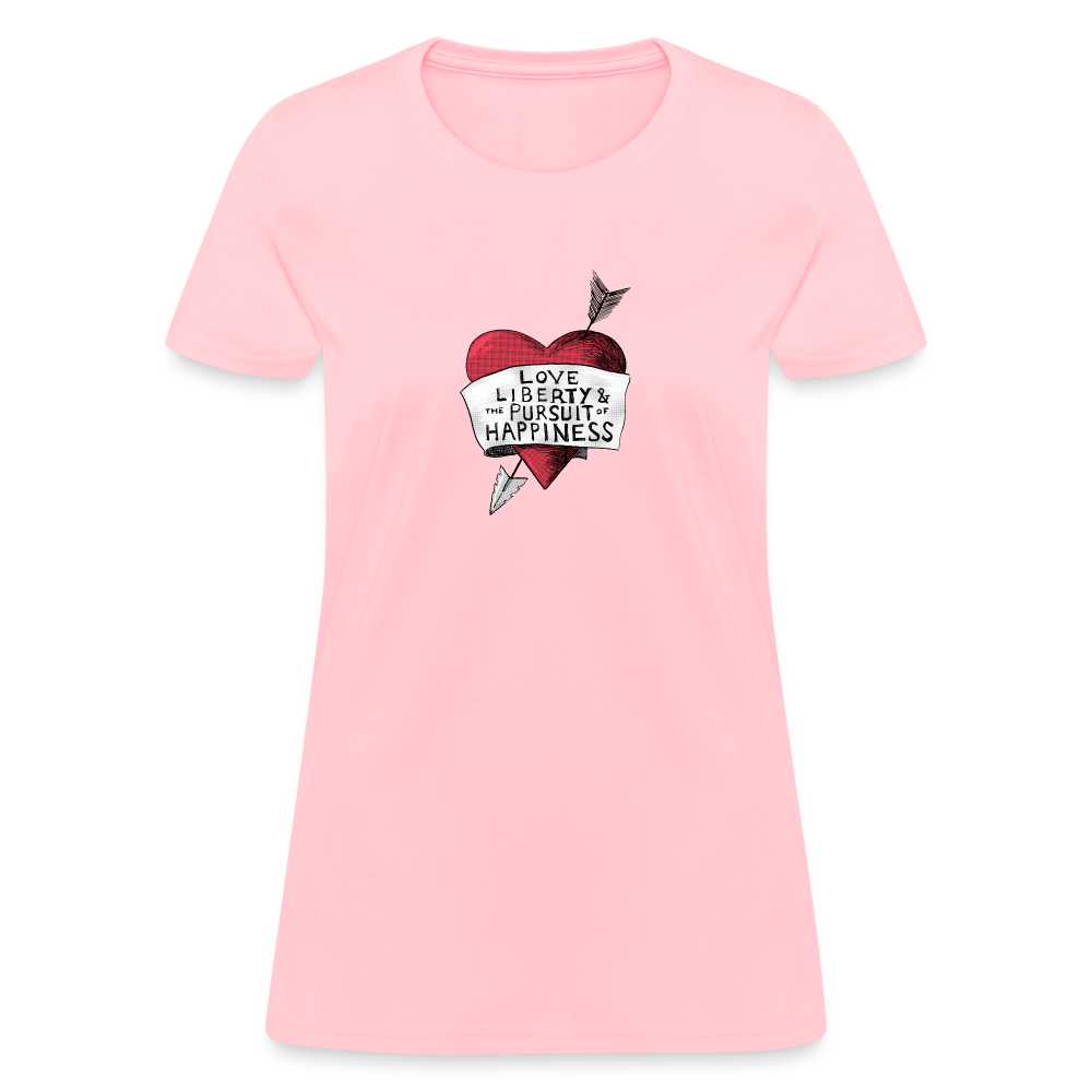 Love, Liberty | Women's Tee - pink