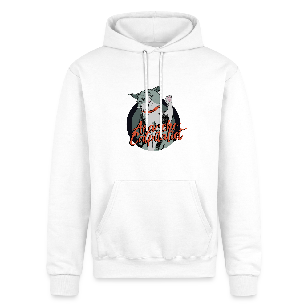 Anarcho-Catpitalist | Pullover Hoodie - white
