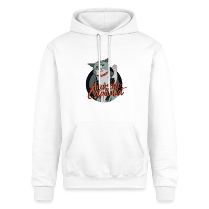 Anarcho-Catpitalist | Pullover Hoodie - white