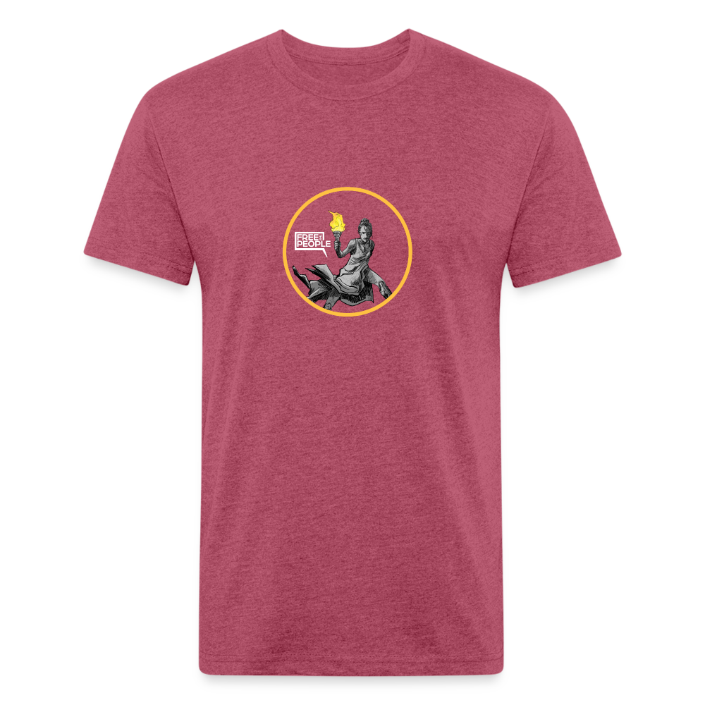 Lady Liberty | Men's Tee - heather burgundy