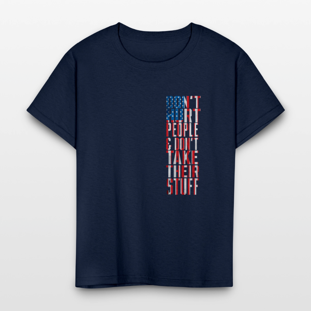 Don't Hurt People | Flag | Youth Tee - navy