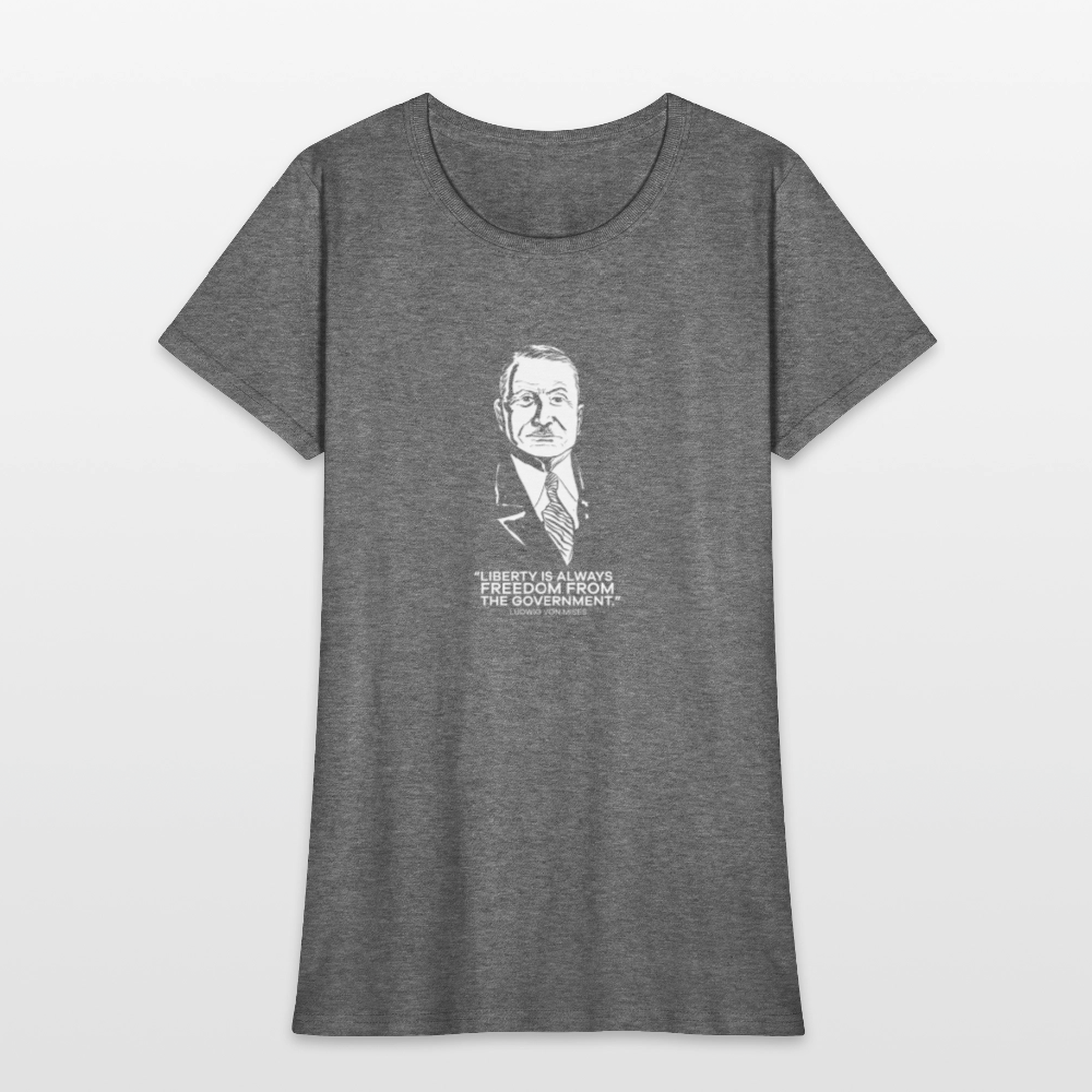 Ludwig von Mises Quote | Women's Tee - graphite heather