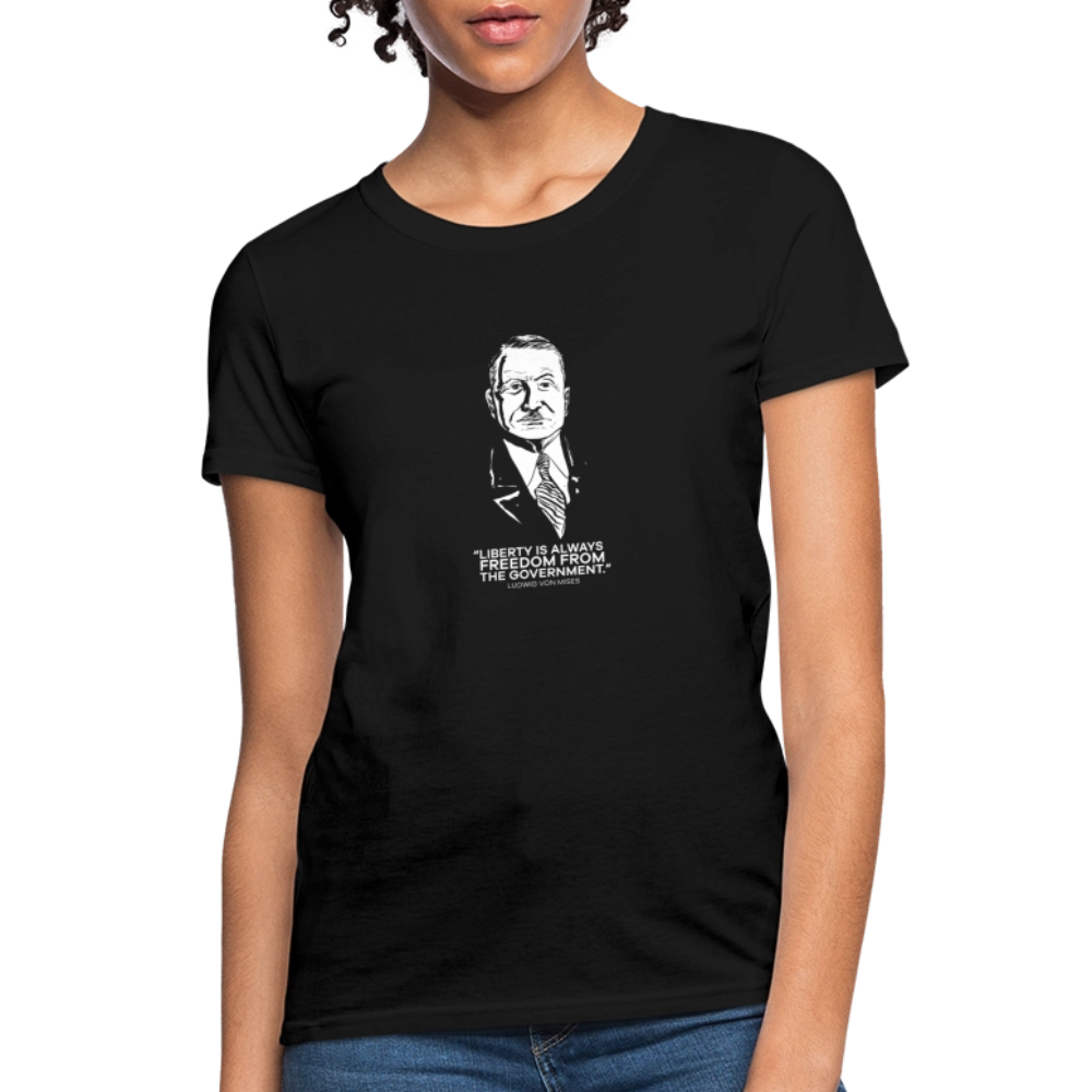 Ludwig von Mises Quote | Women's Tee - black