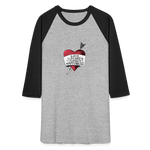 Love, Liberty | Baseball Tee - heather gray/black