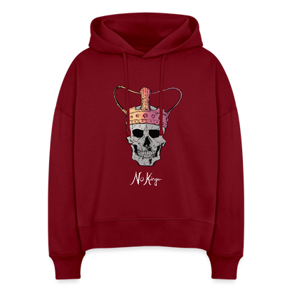 No Kings | Women's Hoodie - burgundy