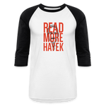 Read More Hayek | Baseball Tee - white/black