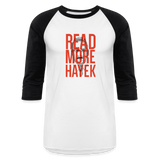 Read More Hayek | Baseball Tee - white/black