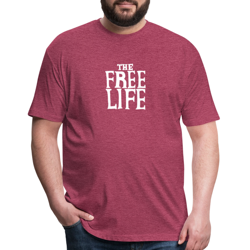 The Free Life | Men's Tee - heather burgundy