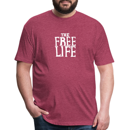 The Free Life | Men's Tee - heather burgundy