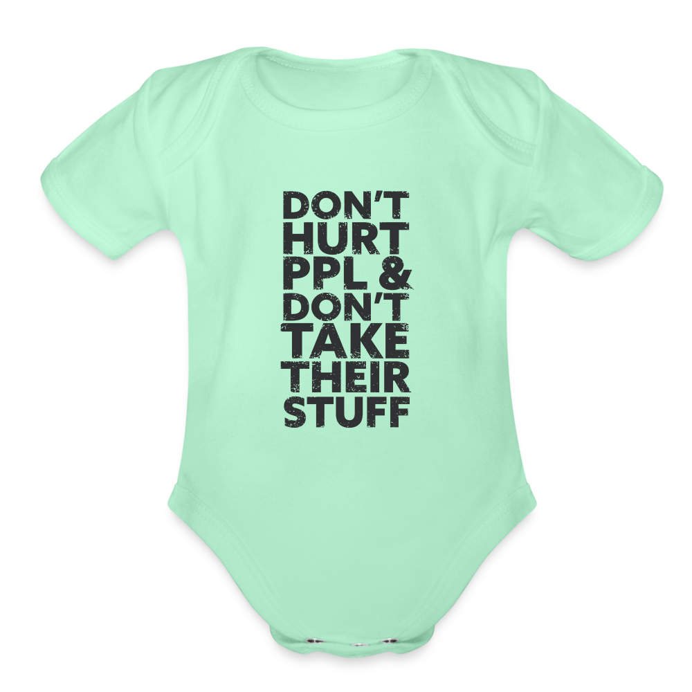 Don't Hurt People | Baby Onesie - light mint