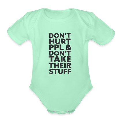 Don't Hurt People | Baby Onesie - light mint