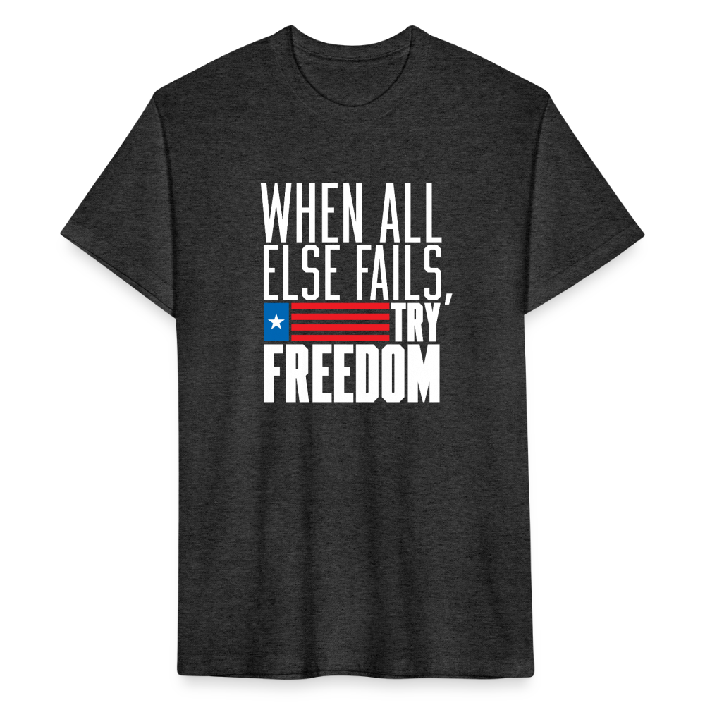 Try Freedom | Men's Tee - heather black