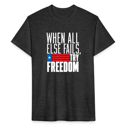 Try Freedom | Men's Tee - heather black