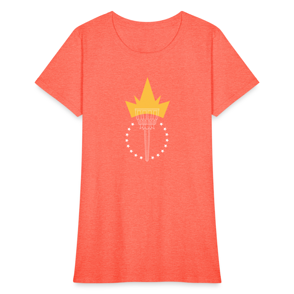 Freedom Torch | Women's Tee - heather coral