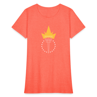 Freedom Torch | Women's Tee - heather coral