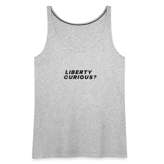 Liberty Curious? | Women's Tank - heather gray