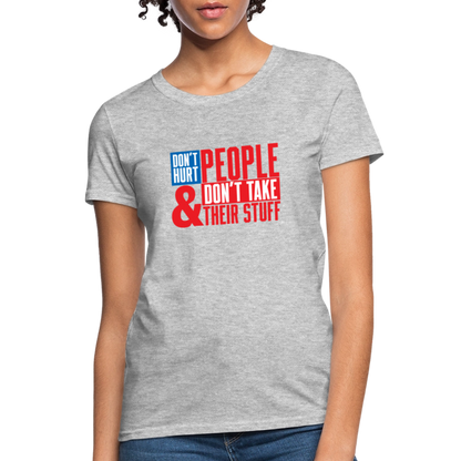 Don't Hurt People | America | Women's Tee - heather gray