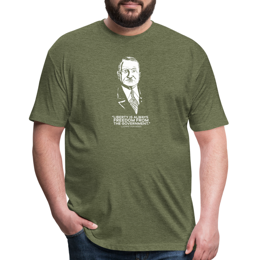 Ludwig von Mises Quote | Men's Tee - heather military green