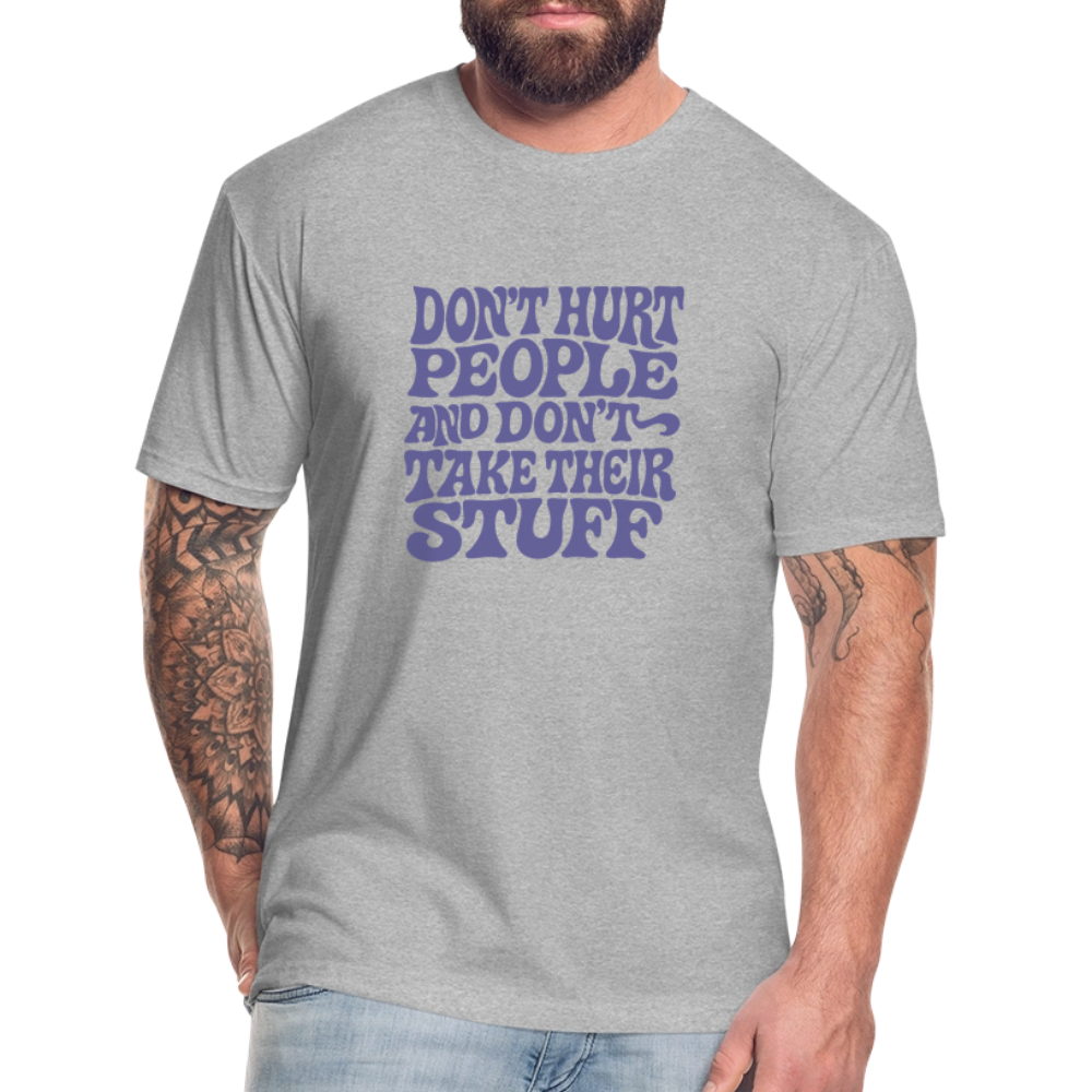 Don't Hurt People | Retro | Men's Tee - heather gray